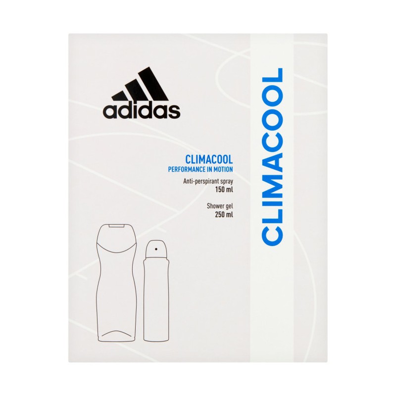 Adidas Climacool Zestaw Damski Żel Pod Prysznic 250ML + Antyperspirant W  Sprayu 150ML