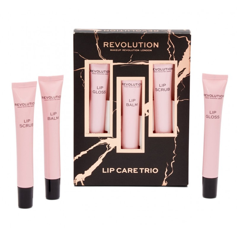 Makeup Revolution Lip Care Trio Gift Set Zestaw Kosmetyków Do Pielęgnacji  Ust