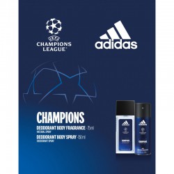 Adidas UEFA Champions League Zestaw Dezodorant Atomizer 75ML +  Antyperspirant Spray 150ML