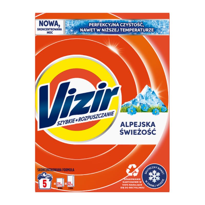 Vizir Alpine Fresh Proszek do Prania 275G - KozackaDrogeria.pl