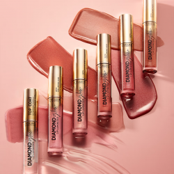 Eveline Diamond Glow Lip Luminizer Błyszczyk do Ust z Kwasem Hialuronowym  07 Golden Dust 4,5ML
